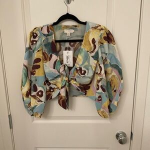 Ted Baker Multicolor Abstract Blouse